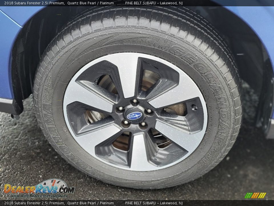2018 Subaru Forester 2.5i Premium Quartz Blue Pearl / Platinum Photo #34