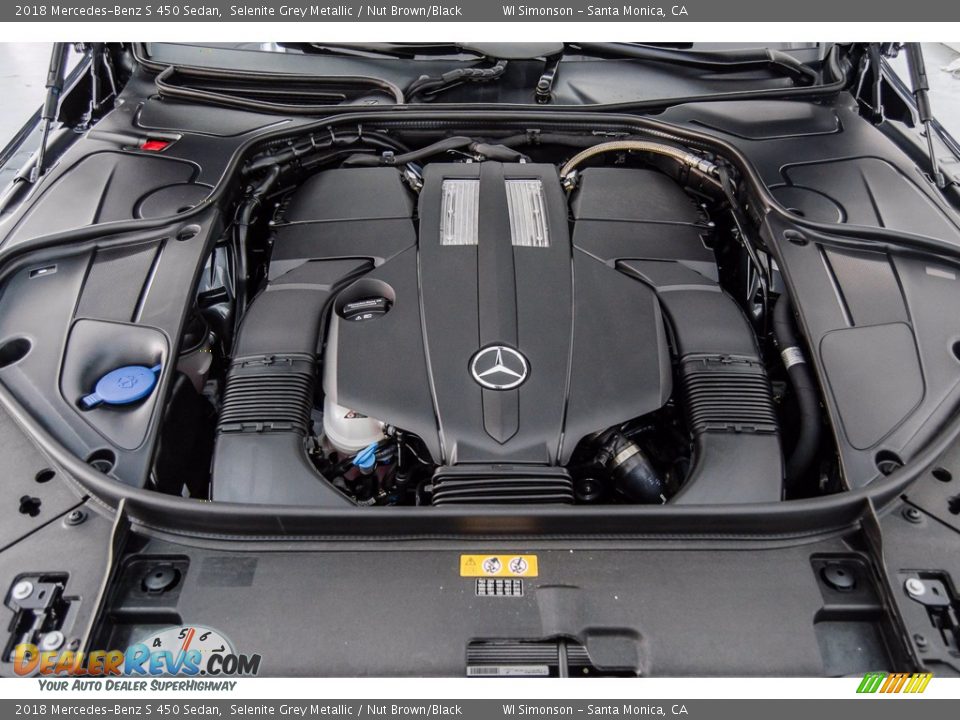 2018 Mercedes-Benz S 450 Sedan 3.0 Liter biturbo DOHC 24-Valve VVT V6 Engine Photo #8