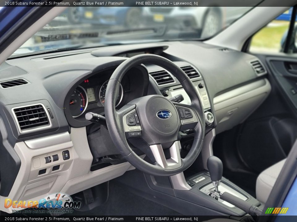 2018 Subaru Forester 2.5i Premium Quartz Blue Pearl / Platinum Photo #35