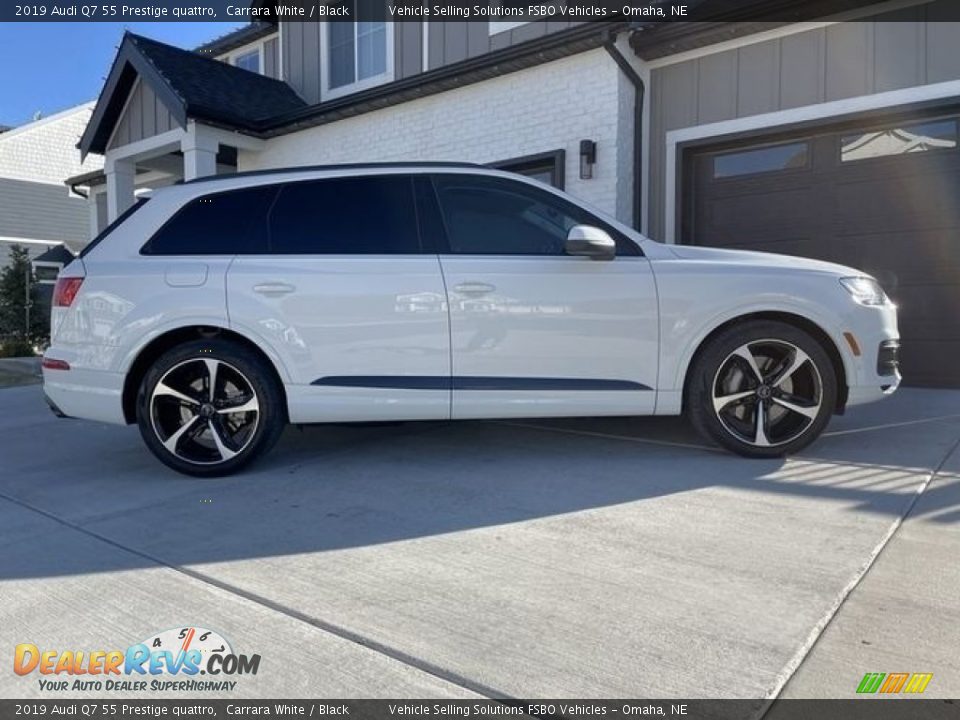 2019 Audi Q7 55 Prestige quattro Carrara White / Black Photo #4