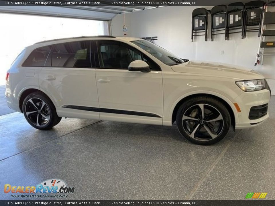 2019 Audi Q7 55 Prestige quattro Carrara White / Black Photo #5