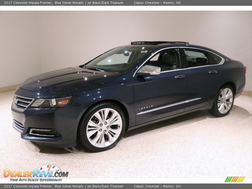 2017 Chevrolet Impala Premier Blue Velvet Metallic / Jet Black/Dark Titanium Photo #3
