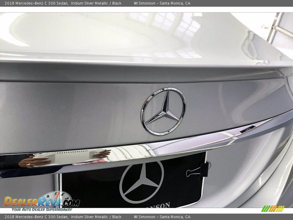 2018 Mercedes-Benz C 300 Sedan Iridium Silver Metallic / Black Photo #7