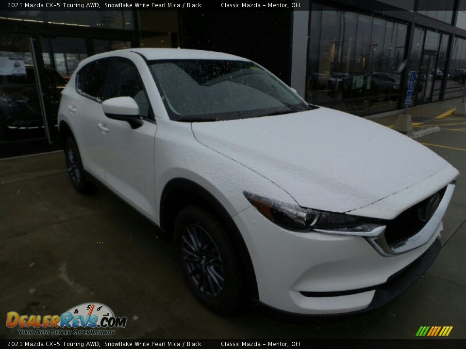 2021 Mazda CX-5 Touring AWD Snowflake White Pearl Mica / Black Photo #1