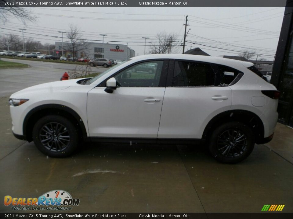 2021 Mazda CX-5 Touring AWD Snowflake White Pearl Mica / Black Photo #3