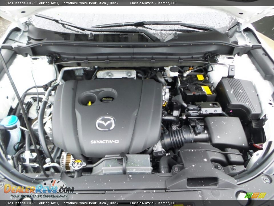 2021 Mazda CX-5 Touring AWD Snowflake White Pearl Mica / Black Photo #7