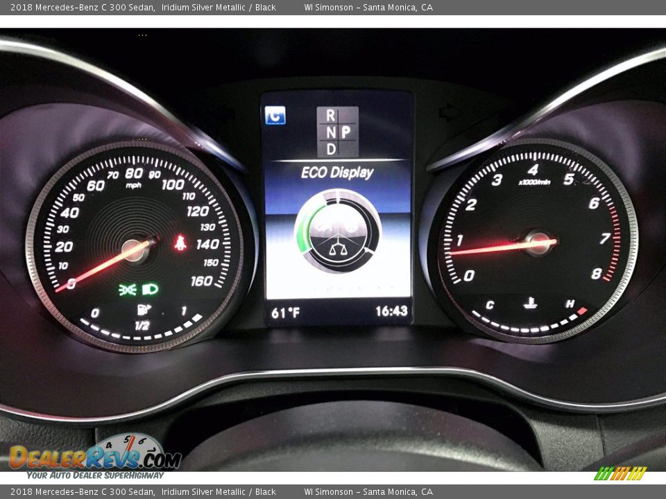 2018 Mercedes-Benz C 300 Sedan Iridium Silver Metallic / Black Photo #23