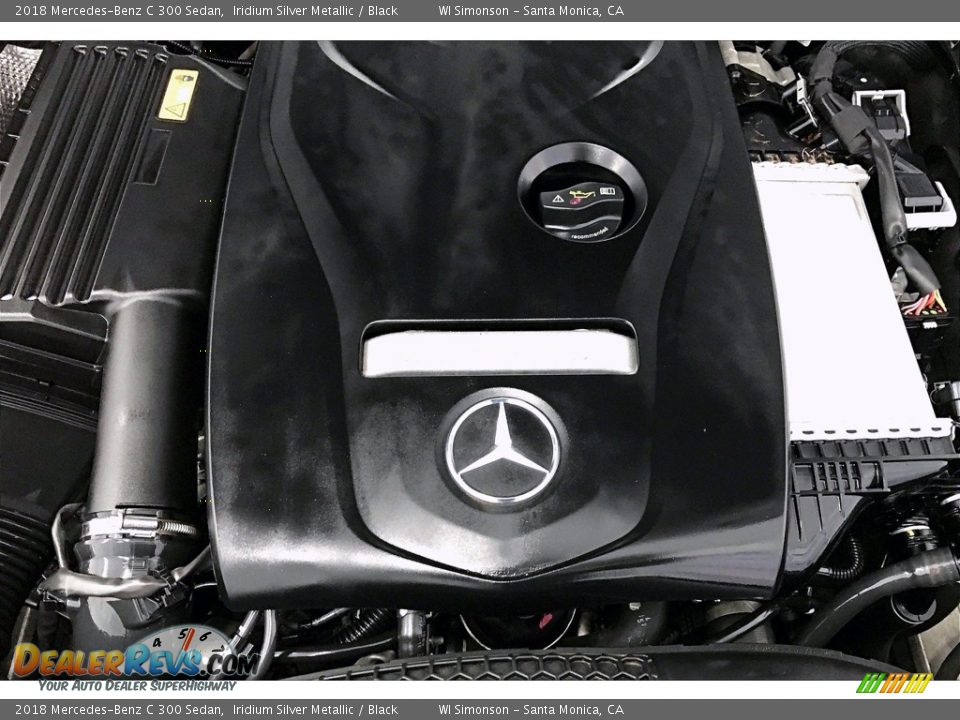 2018 Mercedes-Benz C 300 Sedan Iridium Silver Metallic / Black Photo #32