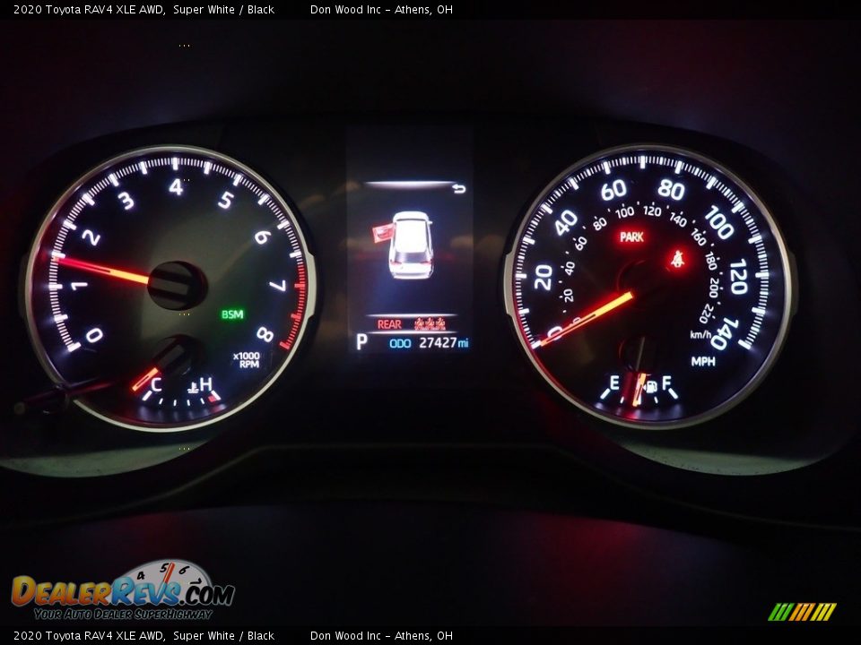 2020 Toyota RAV4 XLE AWD Super White / Black Photo #30