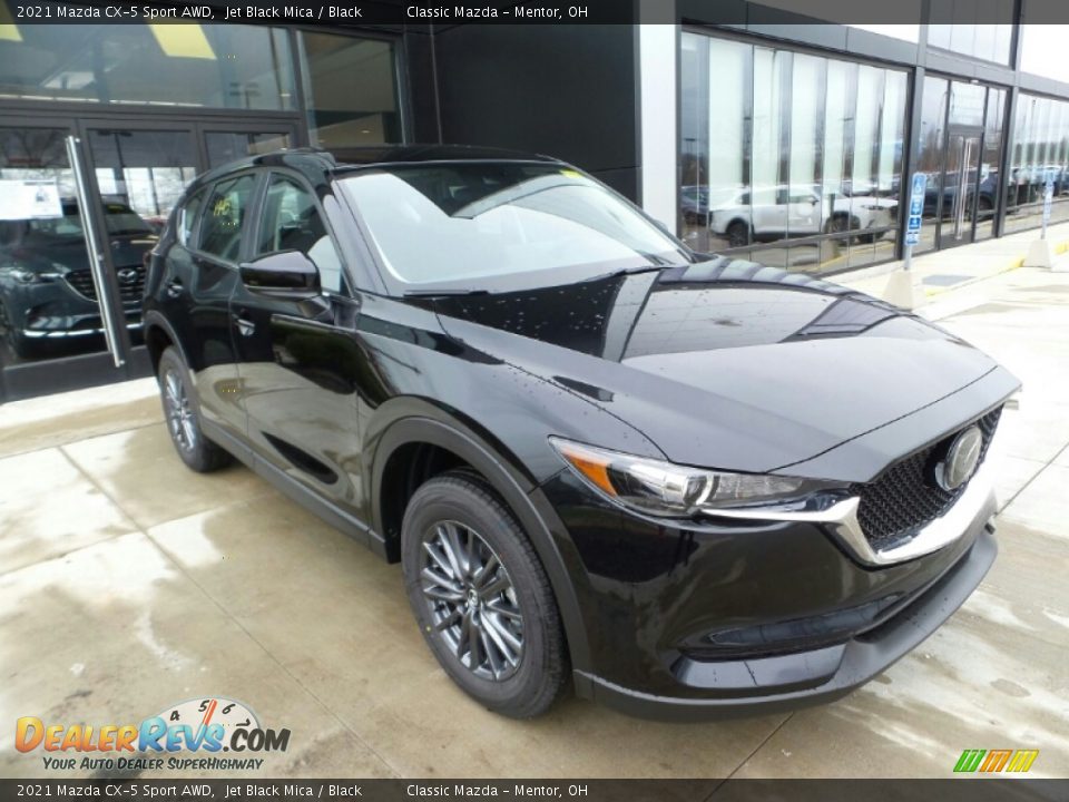 2021 Mazda CX-5 Sport AWD Jet Black Mica / Black Photo #1