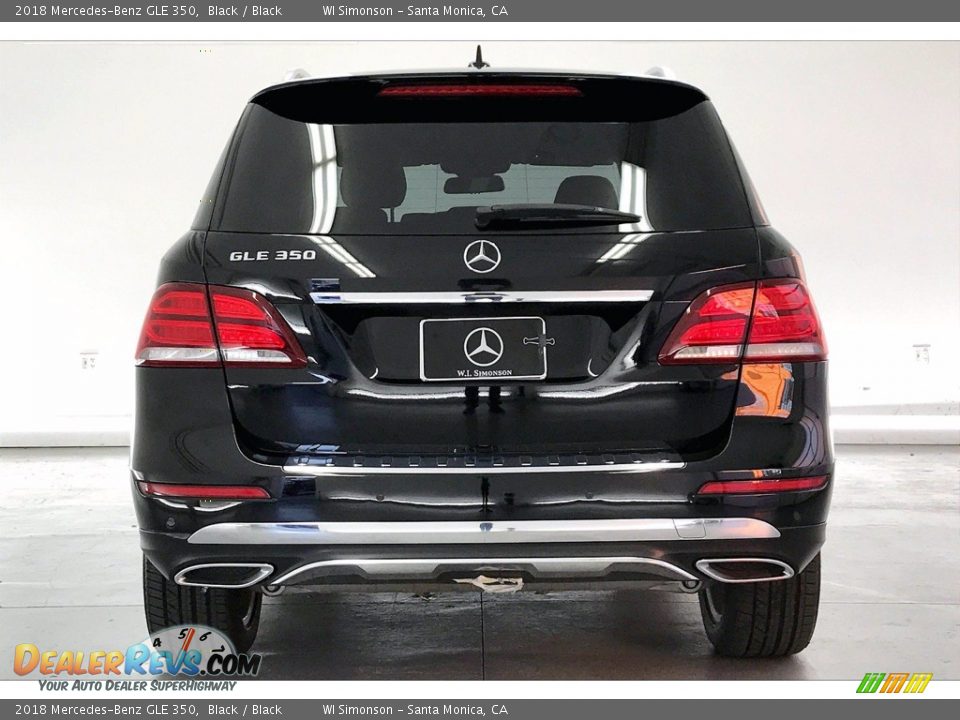 2018 Mercedes-Benz GLE 350 Black / Black Photo #3