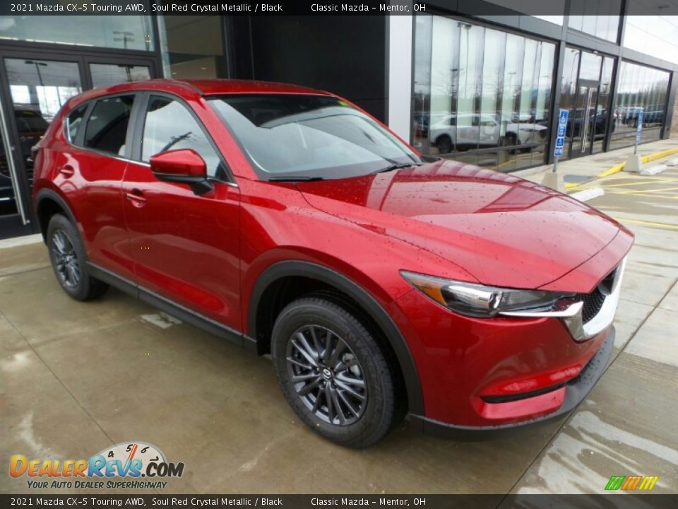 2021 Mazda CX-5 Touring AWD Soul Red Crystal Metallic / Black Photo #1