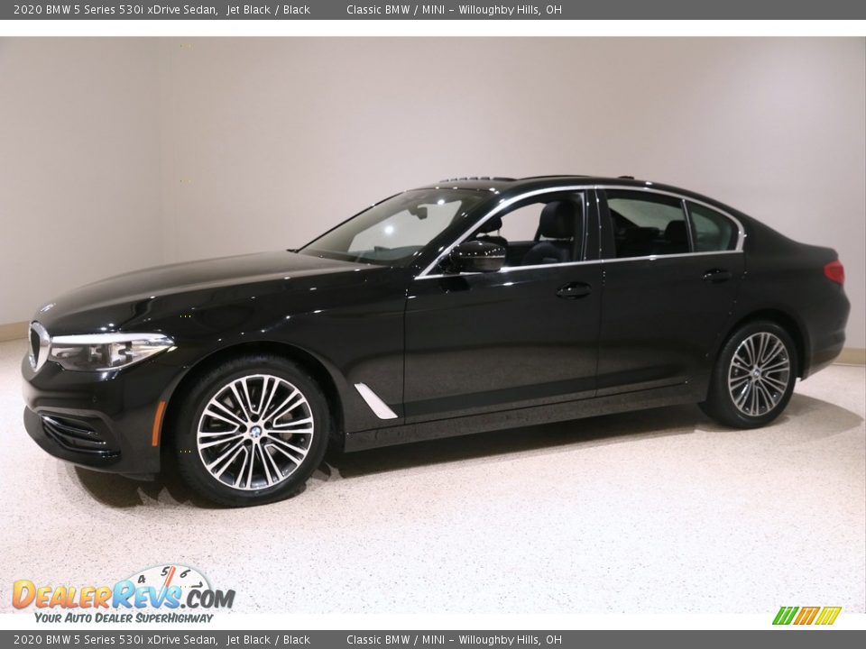 2020 BMW 5 Series 530i xDrive Sedan Jet Black / Black Photo #3