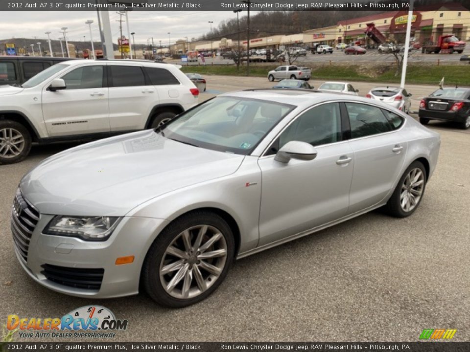 2012 Audi A7 3.0T quattro Premium Plus Ice Silver Metallic / Black Photo #1