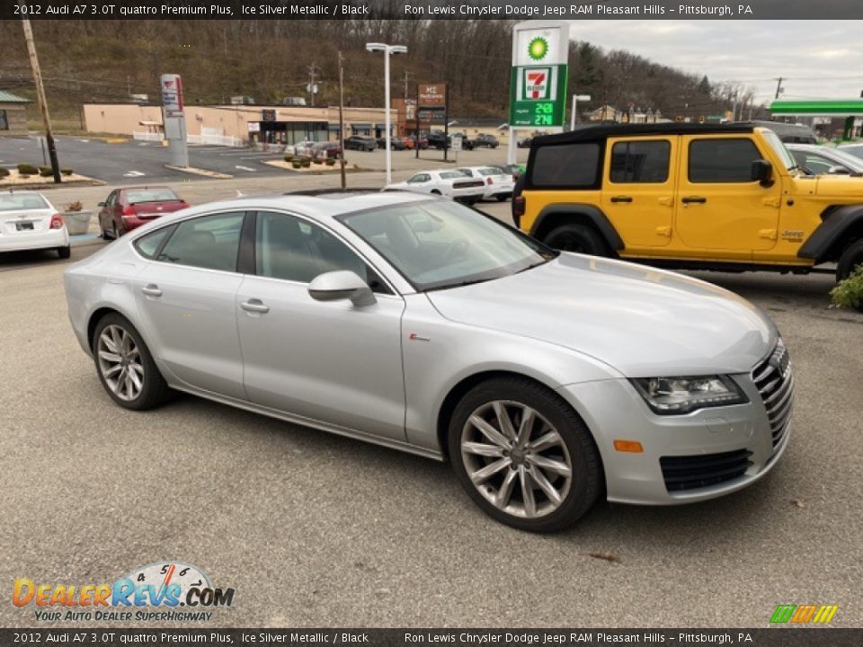 2012 Audi A7 3.0T quattro Premium Plus Ice Silver Metallic / Black Photo #5