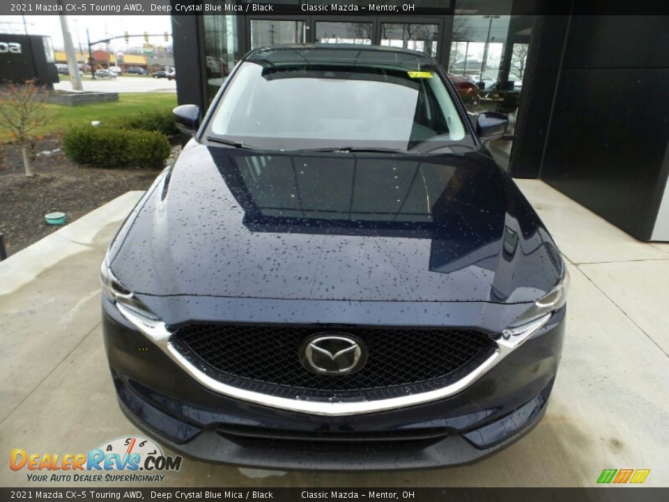 2021 Mazda CX-5 Touring AWD Deep Crystal Blue Mica / Black Photo #2