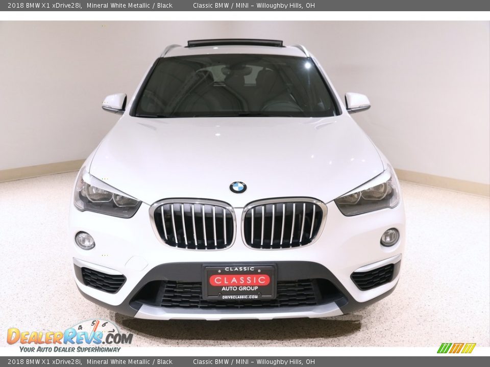 2018 BMW X1 xDrive28i Mineral White Metallic / Black Photo #2