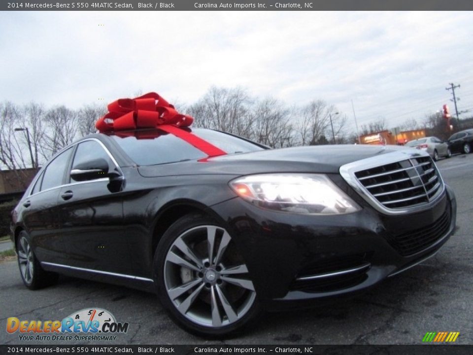 2014 Mercedes-Benz S 550 4MATIC Sedan Black / Black Photo #1