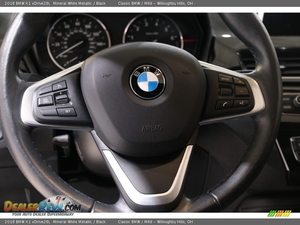 2018 BMW X1 xDrive28i Mineral White Metallic / Black Photo #7