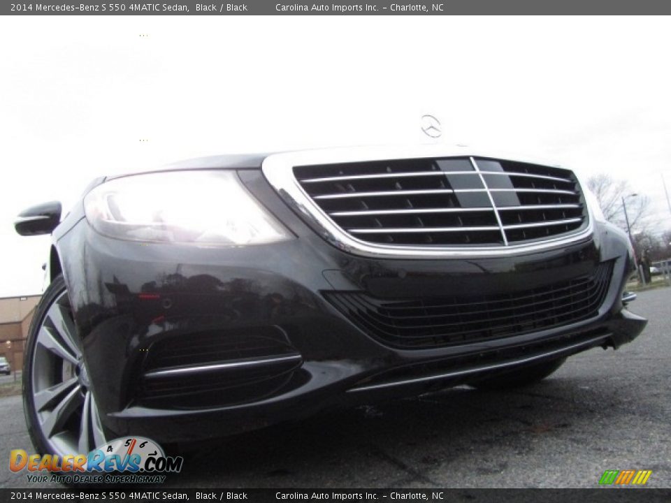 2014 Mercedes-Benz S 550 4MATIC Sedan Black / Black Photo #2