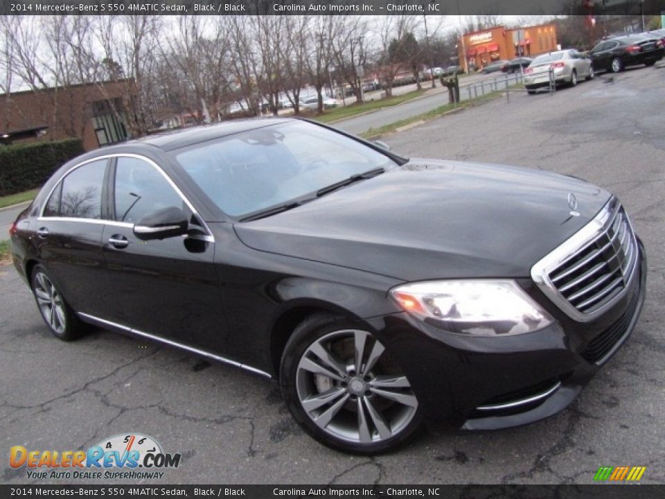 2014 Mercedes-Benz S 550 4MATIC Sedan Black / Black Photo #3