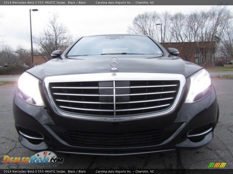 2014 Mercedes-Benz S 550 4MATIC Sedan Black / Black Photo #4