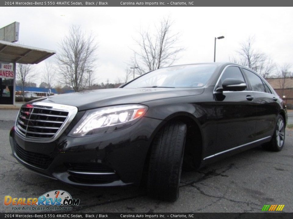 2014 Mercedes-Benz S 550 4MATIC Sedan Black / Black Photo #6