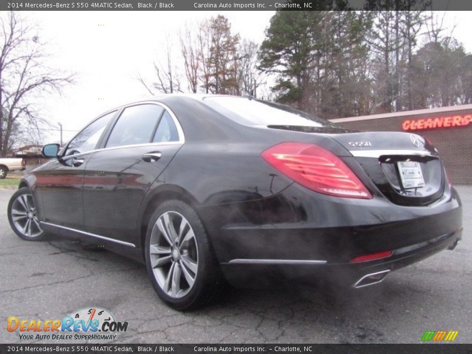 2014 Mercedes-Benz S 550 4MATIC Sedan Black / Black Photo #8