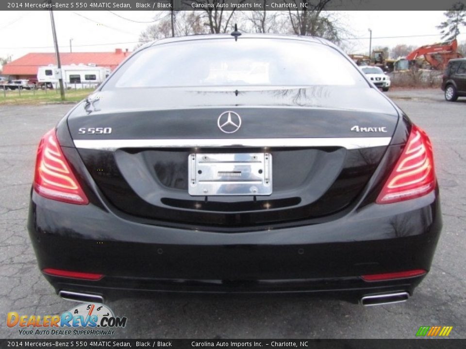 2014 Mercedes-Benz S 550 4MATIC Sedan Black / Black Photo #9