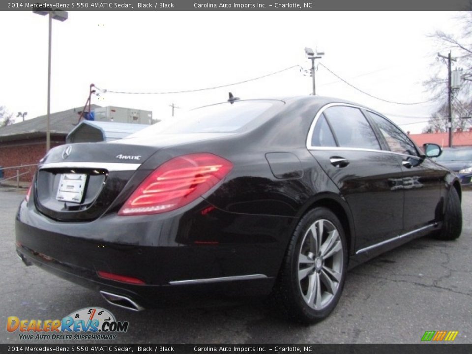 2014 Mercedes-Benz S 550 4MATIC Sedan Black / Black Photo #10