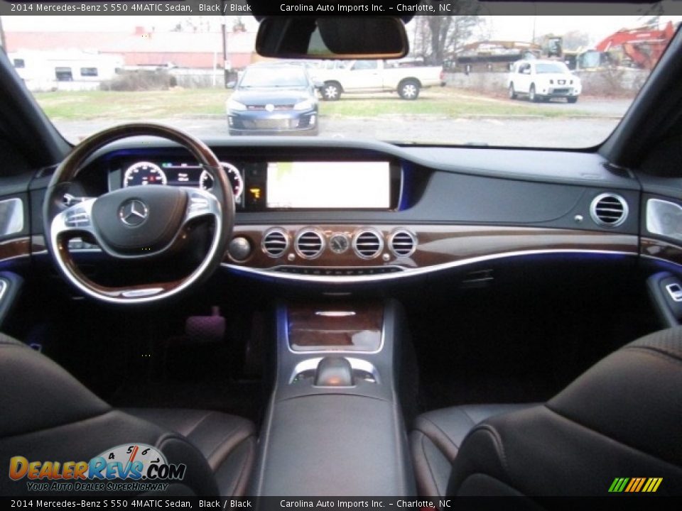 2014 Mercedes-Benz S 550 4MATIC Sedan Black / Black Photo #13