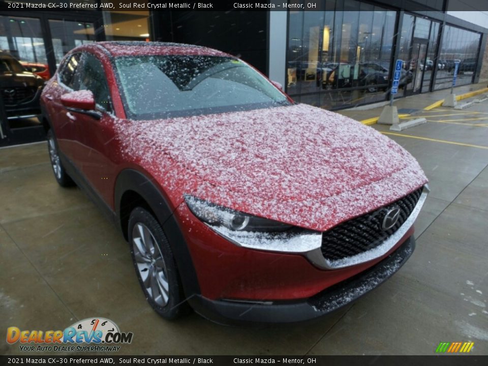2021 Mazda CX-30 Preferred AWD Soul Red Crystal Metallic / Black Photo #1