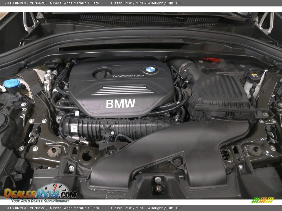 2018 BMW X1 xDrive28i Mineral White Metallic / Black Photo #34