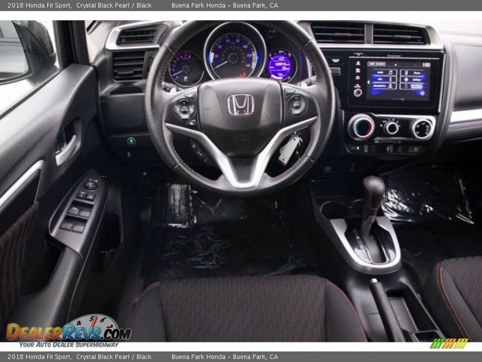 2018 Honda Fit Sport Crystal Black Pearl / Black Photo #5