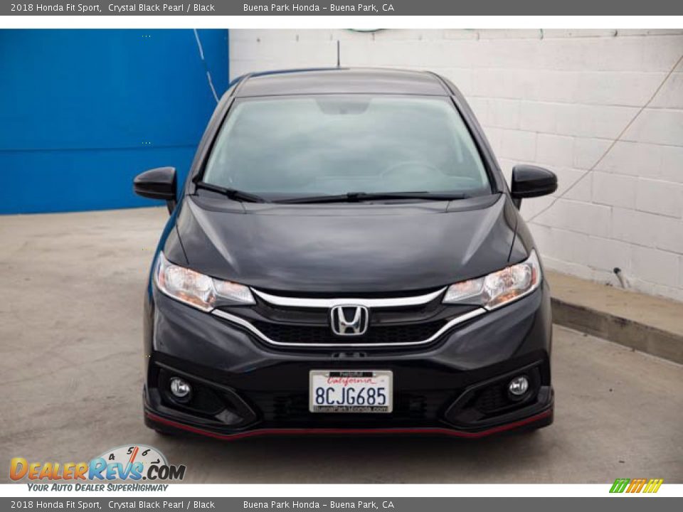 2018 Honda Fit Sport Crystal Black Pearl / Black Photo #7