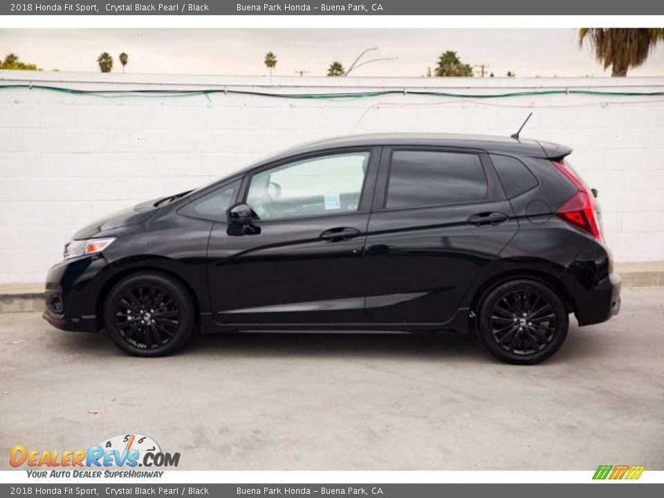 2018 Honda Fit Sport Crystal Black Pearl / Black Photo #8