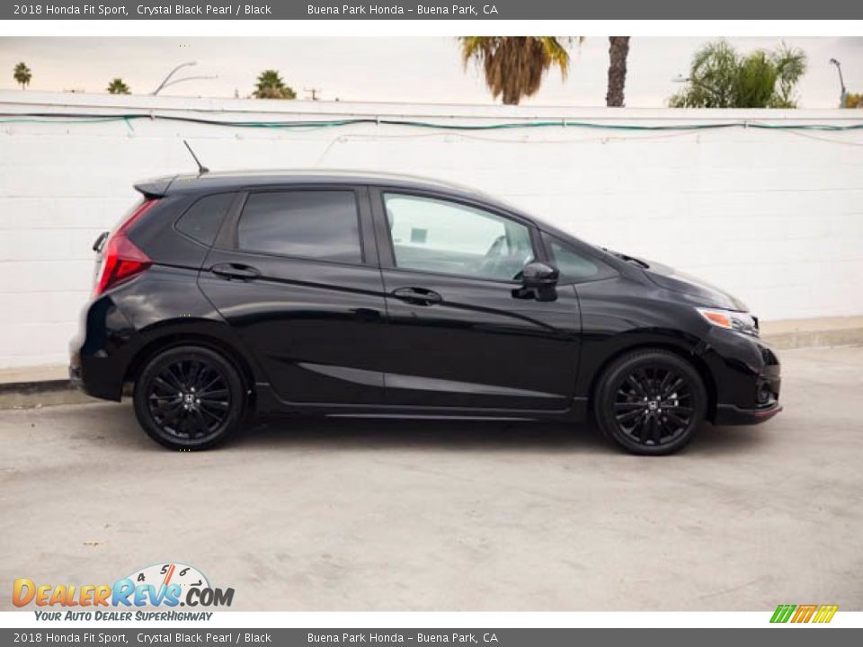 2018 Honda Fit Sport Crystal Black Pearl / Black Photo #10