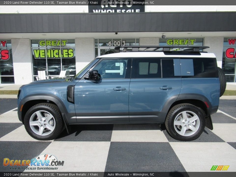 2020 Land Rover Defender 110 SE Tasman Blue Metallic / Khaki Photo #1