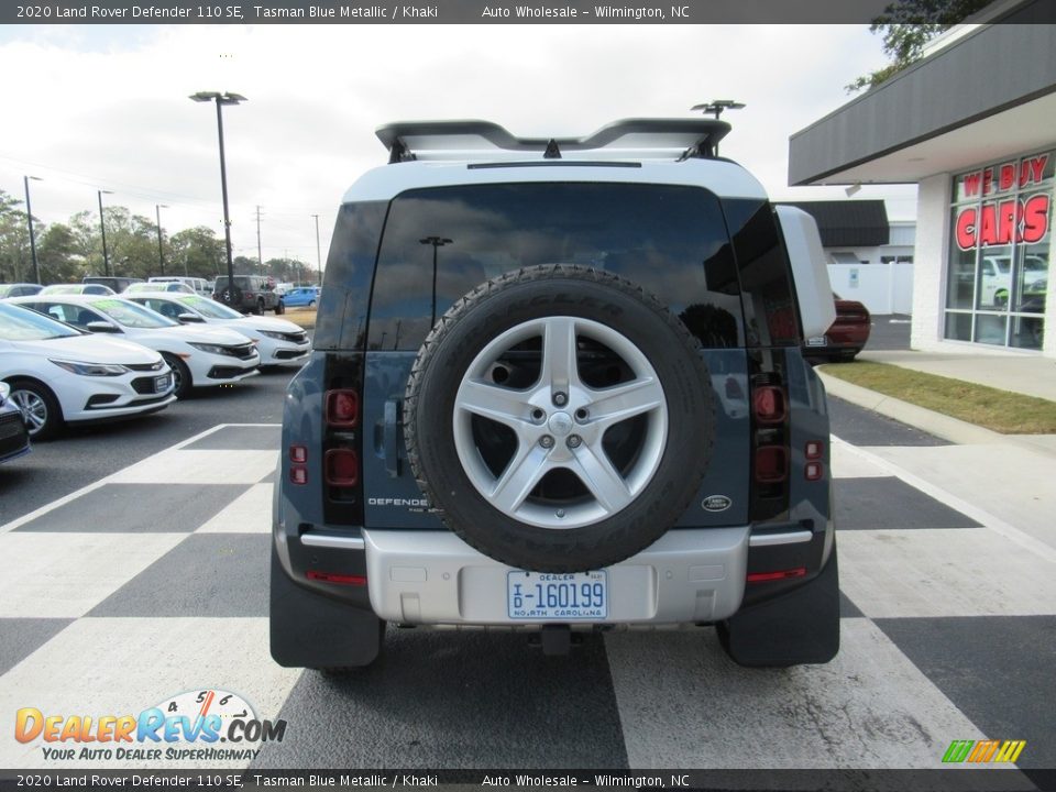 2020 Land Rover Defender 110 SE Tasman Blue Metallic / Khaki Photo #4