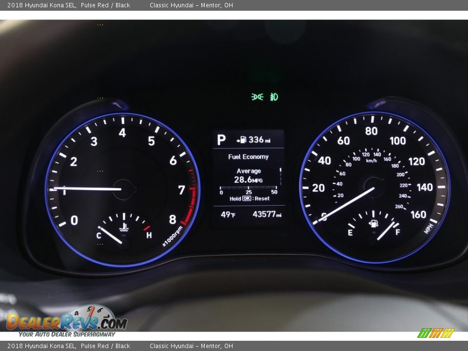 2018 Hyundai Kona SEL Gauges Photo #8