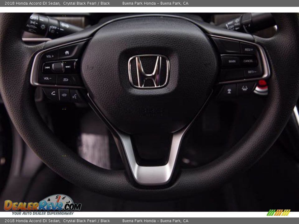 2018 Honda Accord EX Sedan Crystal Black Pearl / Black Photo #13