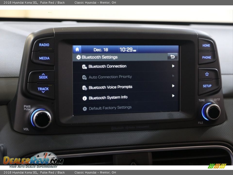 2018 Hyundai Kona SEL Pulse Red / Black Photo #11