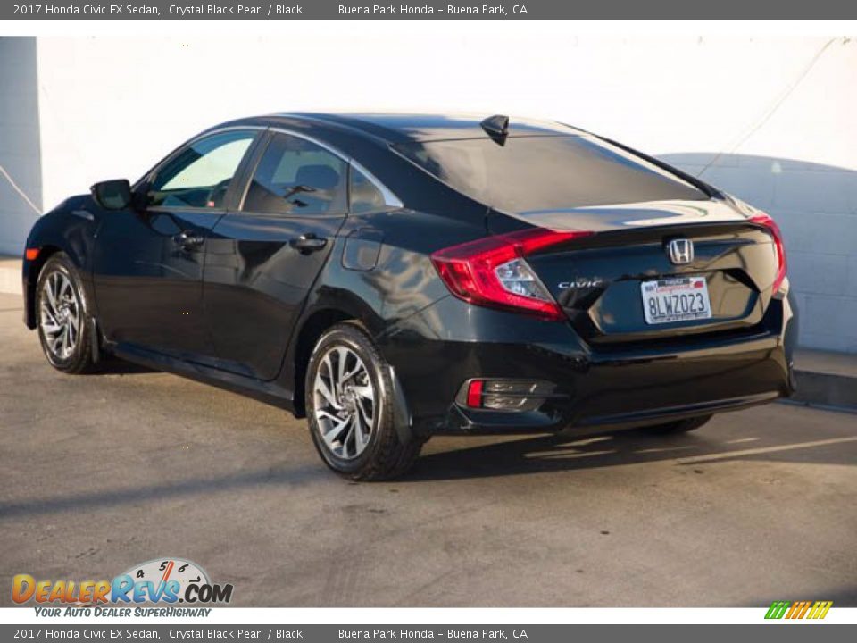 2017 Honda Civic EX Sedan Crystal Black Pearl / Black Photo #2