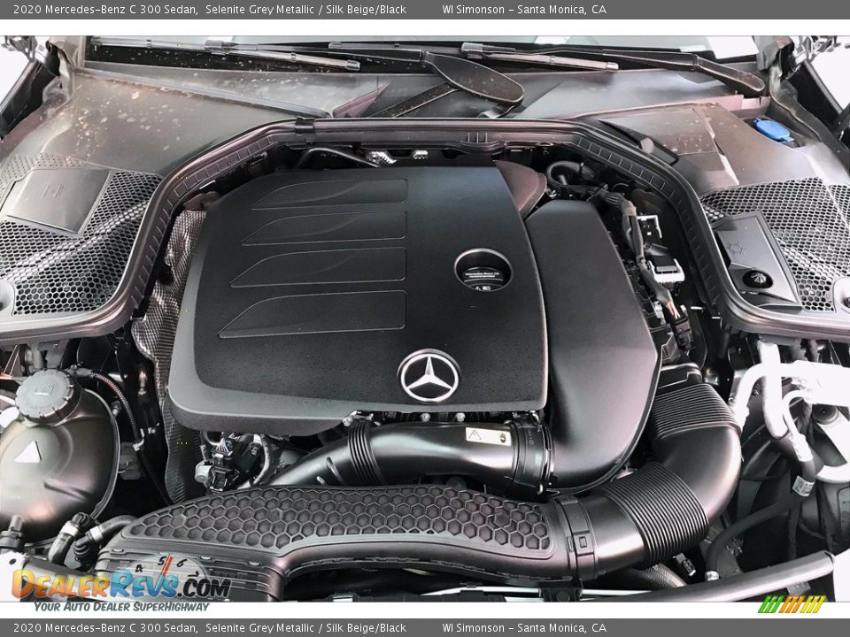 2020 Mercedes-Benz C 300 Sedan Selenite Grey Metallic / Silk Beige/Black Photo #8