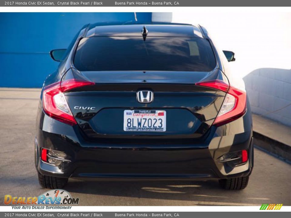 2017 Honda Civic EX Sedan Crystal Black Pearl / Black Photo #11