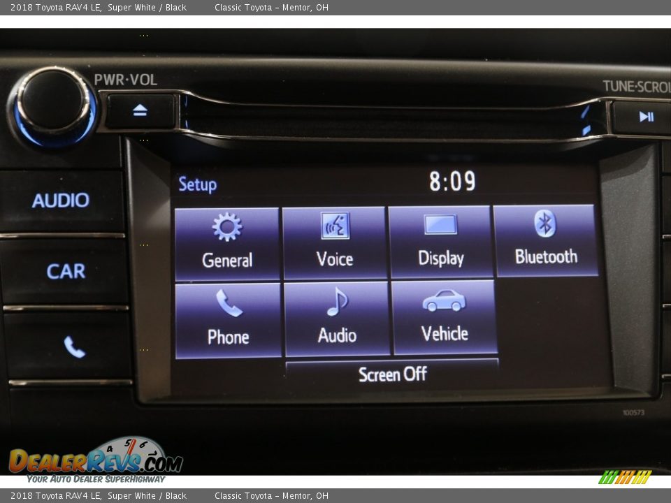 2018 Toyota RAV4 LE Super White / Black Photo #14