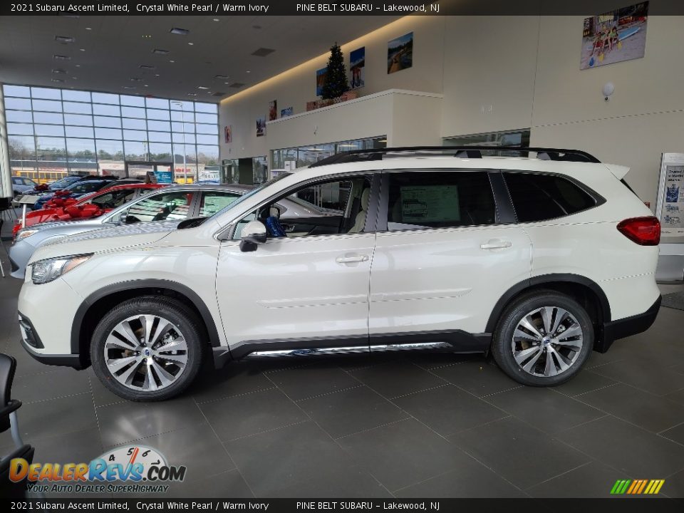 Crystal White Pearl 2021 Subaru Ascent Limited Photo #4