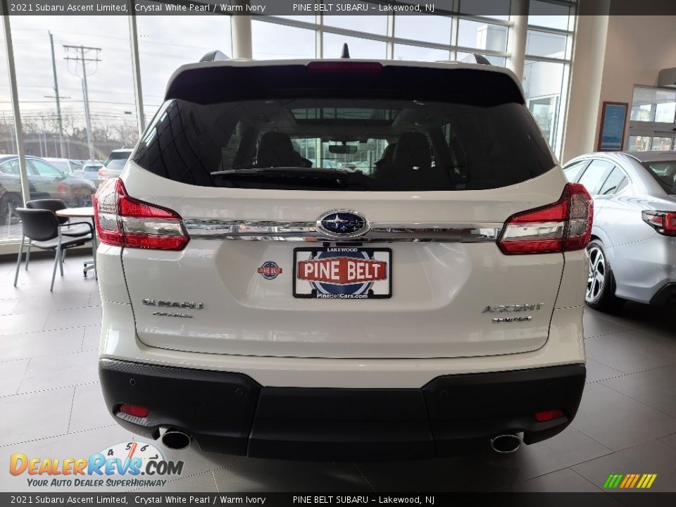 2021 Subaru Ascent Limited Crystal White Pearl / Warm Ivory Photo #7