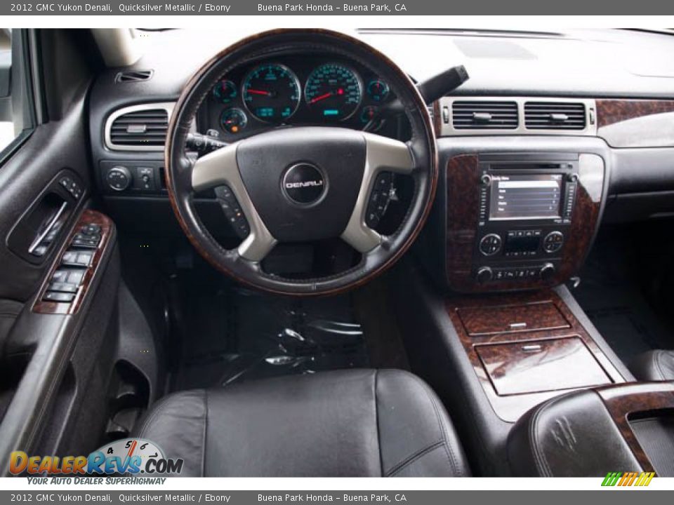 Ebony Interior - 2012 GMC Yukon Denali Photo #5