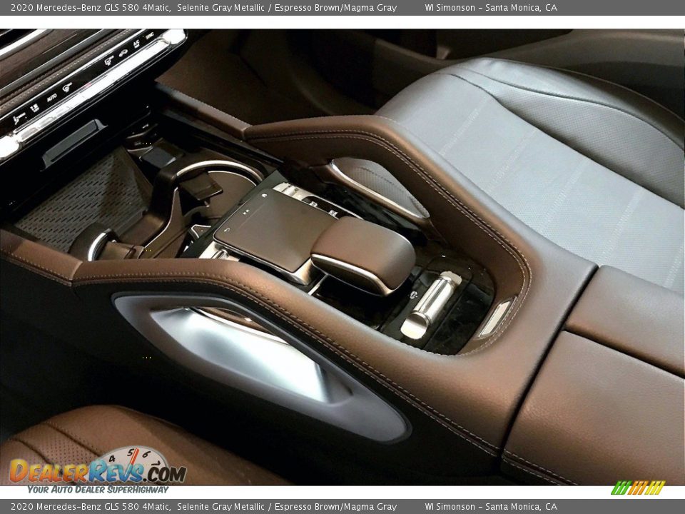 2020 Mercedes-Benz GLS 580 4Matic Selenite Gray Metallic / Espresso Brown/Magma Gray Photo #7